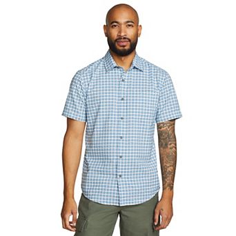 Men's Eddie Bauer Short Sleeve Pack It Seersucker Shirt