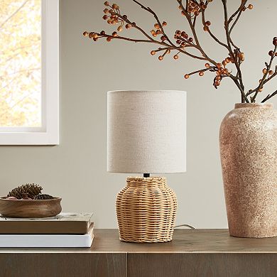 Rattan Accent Table Lamp
