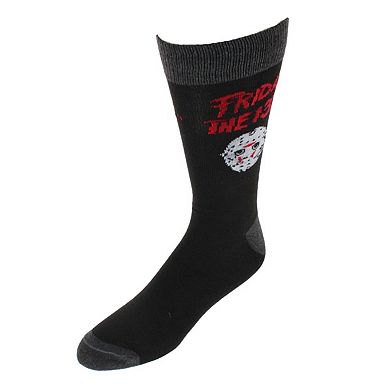 BioWorld Men's Horror Classics 3 Pack Novelty Crew Socks