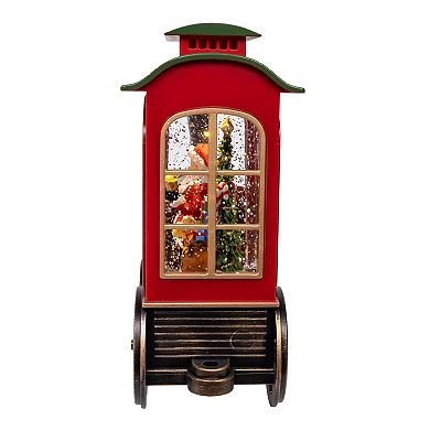 Kurt Adler 7.6-Inch LED Light Santa Train Table Decor