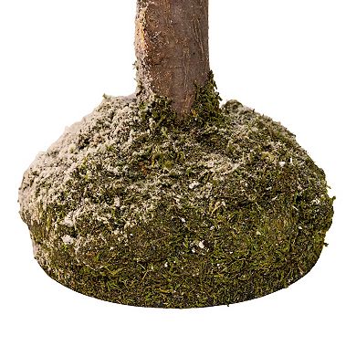Kurt Adler Snowy Curly Tree with Mini Bells Table Decor