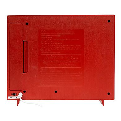 Kurt Adler Battery-Operated USB LED Musical TV with Spinning Glitter Water Table Decor