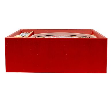 Kurt Adler Battery-Operated USB LED Musical TV with Spinning Glitter Water Table Decor