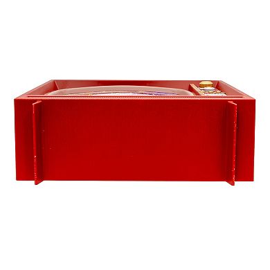 Kurt Adler Battery-Operated USB LED Musical TV with Spinning Glitter Water Table Decor