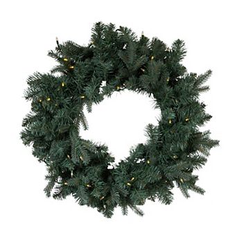 Kurt Adler Battery-Operated LED Artificial Noble Fir Wreath
