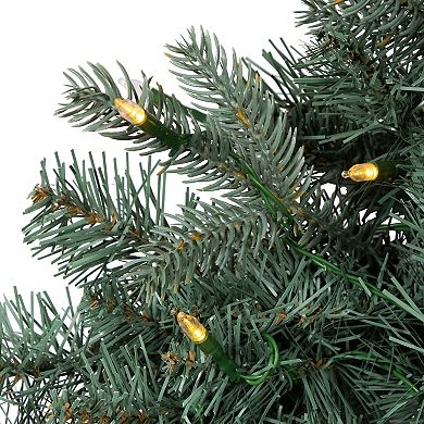 Kurt Adler Battery-Operated LED Artificial Noble Fir Wreath