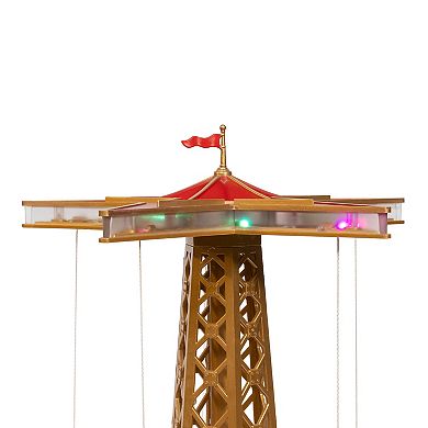 Kurt Adler LED Musical Santa Balloon Drop Table Decor