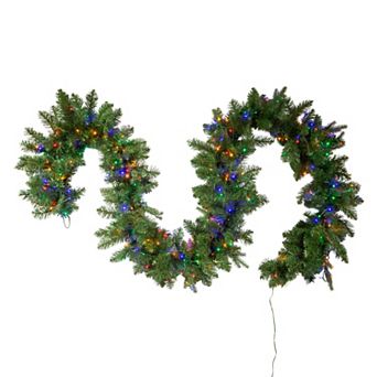 Kurt Adler 9-ft. Pre-Lit Artificial Noble Fir Garland
