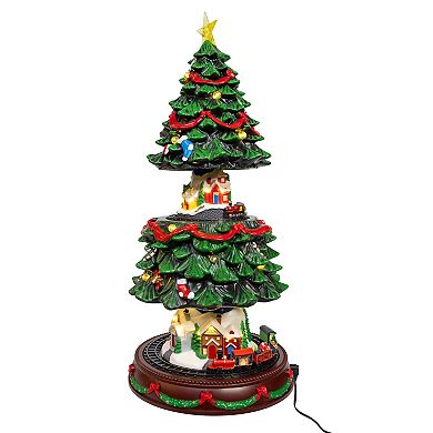 Kurt Adler Musical Animated Christmas Tree Table Decor