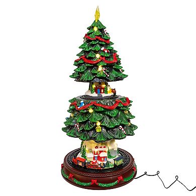 Kurt Adler Musical Animated Christmas Tree Table Decor