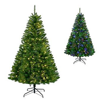 Kurt Adler 6.5-ft. Pre-Lit Multicolor LED Artificial Christmas Tree