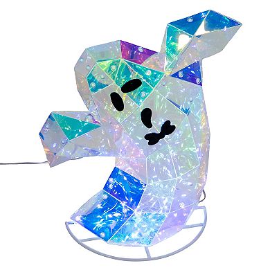 Kurt Adler 3-pc. Pre-lit Holographic Witch & Ghosts Outdoor Decor Set