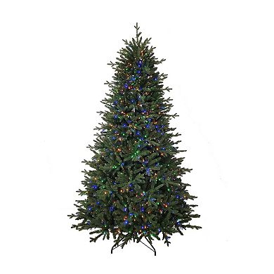 Kurt Adler 7.5-ft. Pre-Lit LED Artificial Noble Fir Christmas Tree
