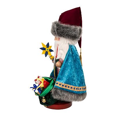 Kurt Adler Ukrainian Star Santa Nutcracker Figurine Table Decor