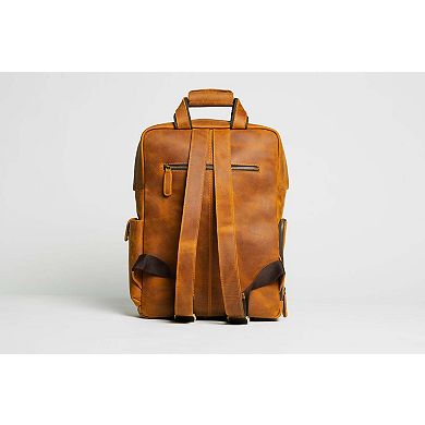 The MANN Bag Large Capacity Leather Camera Backpack