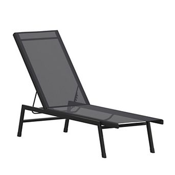 Flash Furniture All-Weather Textilene Adjustable Chaise Lounge Chair