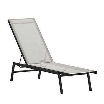 Flash Furniture All-Weather Textilene Adjustable Chaise Lounge Chair