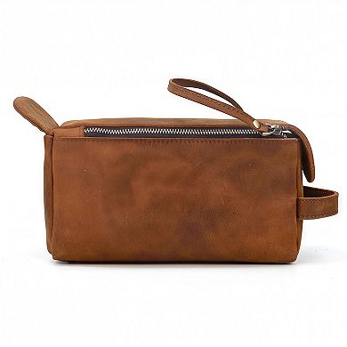 Dado Leather Dopp Kit Handmade Leather Toiletry Bag