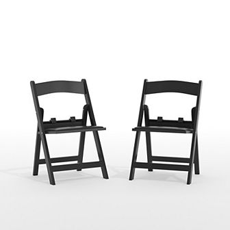 Flash Furniture 2 Pack Kids Resin Folding Chair with Vinyl Padded Seat