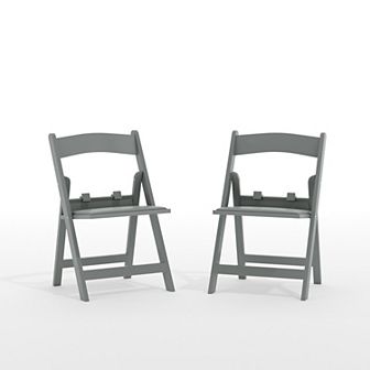 Flash Furniture 2 Pack Kids Resin Folding Chair with Vinyl Padded Seat