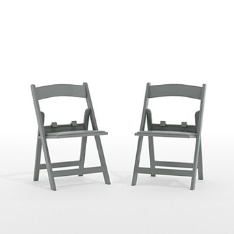 Flash Furniture 2 Pack Kids Resin Folding Chair with Vinyl Padded Seat