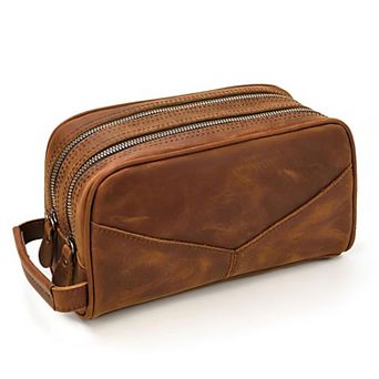 The Nomad Toiletry Bag Genuine Leather Travel Toiletry Bag