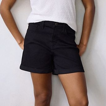 Women's LC Lauren Conrad High Rise 5-Inch Rolled Cuff Shorts