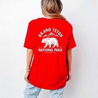 Simply Sage Market Vintage Grand Teton National Park Front And Back Short Sleeve Tee
