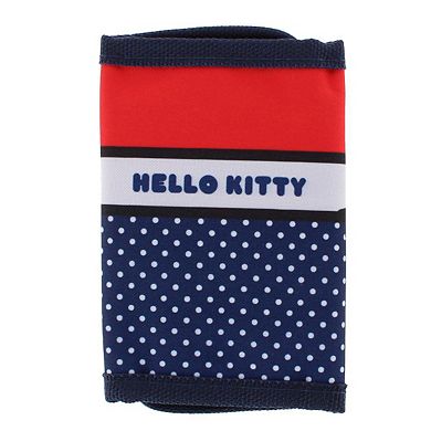 Textiel Trade Girl's Hello Kitty Americana Hook & Loop Closure Tri Fold Wallet