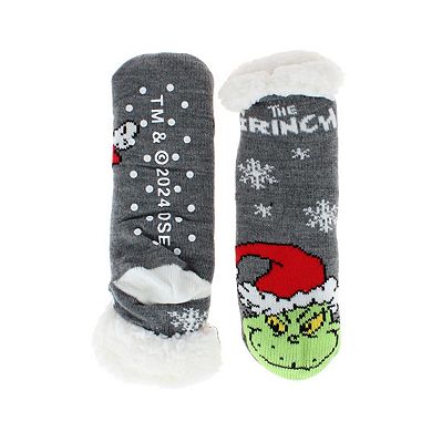 Textiel Trade Women's The Grinch Novelty Slipper Home Socks (1 Pair)