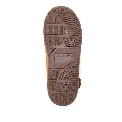 Fireside by Dearfoams Women's Gladstone Genuine Shearling Moccasin Slippers