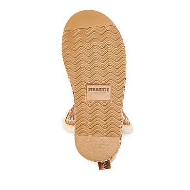 Fireside by Dearfoams Perth Women's Genuine Shearling Fold Down Slipper Booties