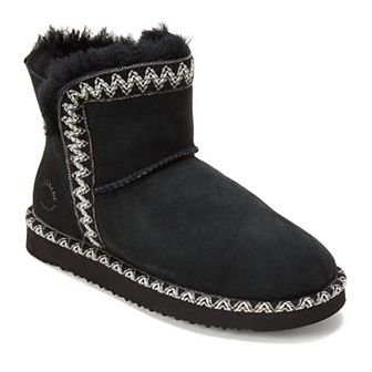 Fireside by Dearfoams Perth Women's Genuine Shearling Fold Down Slipper Booties