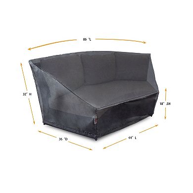 Circular Outdoor Sofa Cover With Durable 2-Layer Protection