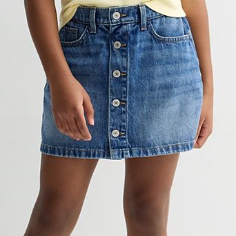 Girls 6-20 SO® Aline Denim Skort in Regular & Plus Size