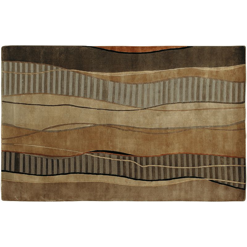 Decor 140 Mugal Wave Rug, Brown, 8X11 Ft