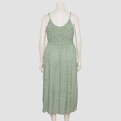 Juniors' Plus Size SO® Smocked Midi Dress