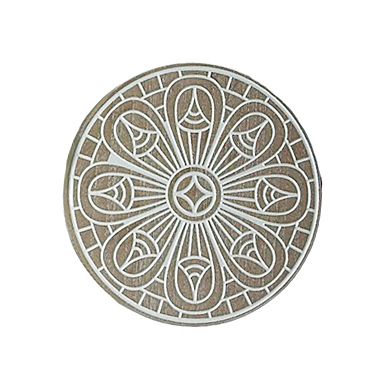 Mandala Round Carved Art Set
