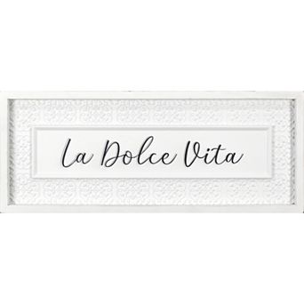 "La Dolce Vita" Panel Framed Wall Art