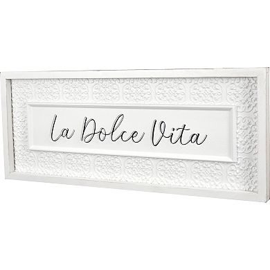"La Dolce Vita" Panel Framed Wall Art