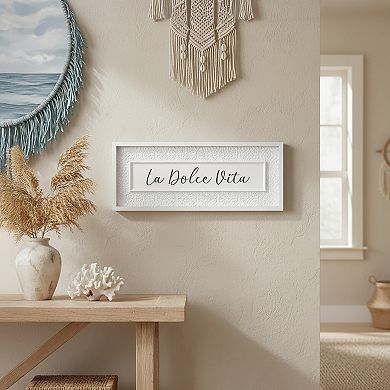"La Dolce Vita" Panel Framed Wall Art