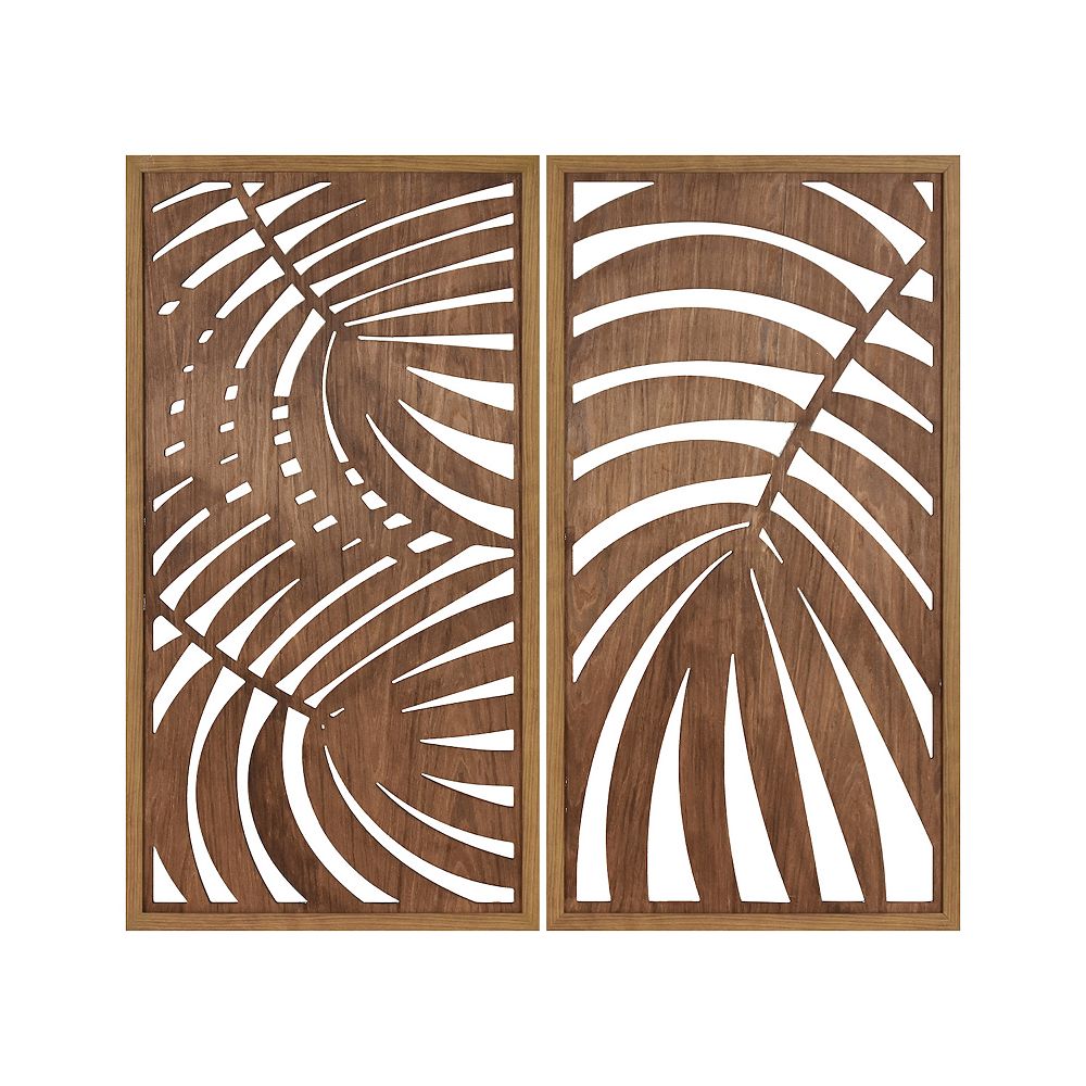 Laser Cut Botanical Panel Set