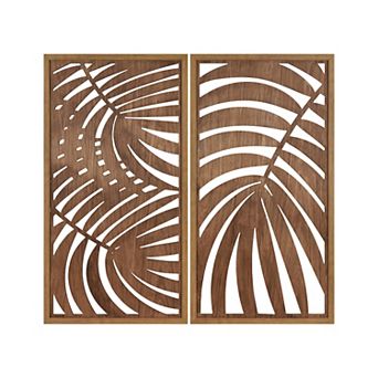 Laser Cut Botanical Panel Set