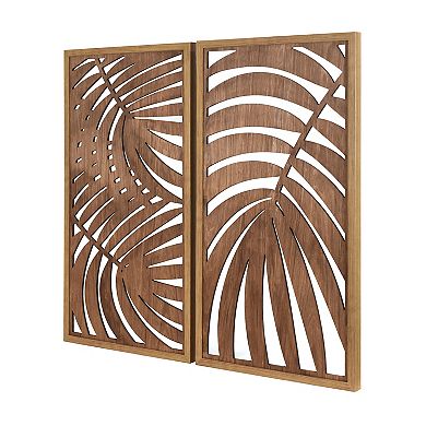 Laser Cut Botanical Panel Set