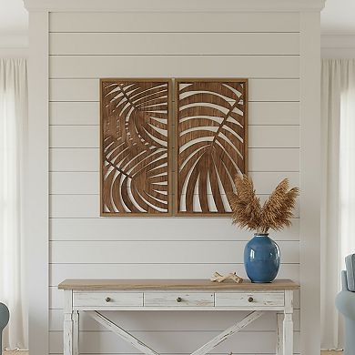 Laser Cut Botanical Panel Set