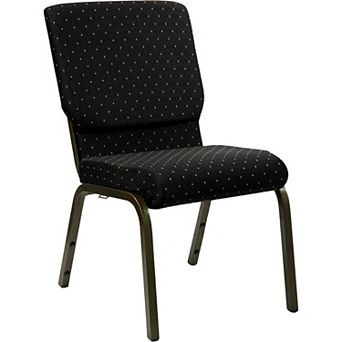 Flash Furniture 18.5"W Dot Fabric Stacking Church Chair