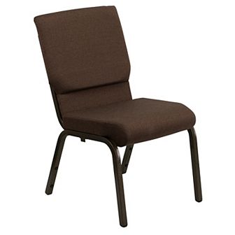 Flash Furniture 18.5"W Dot Fabric Stacking Church Chair