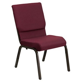 Flash Furniture 18.5"W Dot Fabric Stacking Church Chair