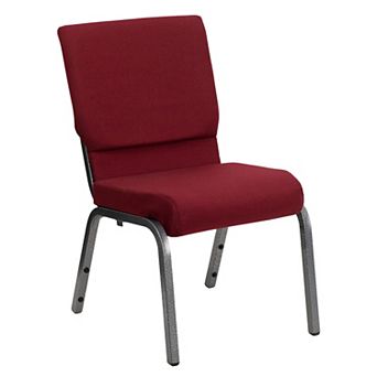 Flash Furniture 18.5"W Dot Fabric Stacking Church Chair
