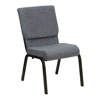 Flash Furniture 18.5"W Dot Fabric Stacking Church Chair